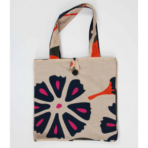 Cabas en coton upcycling Equateur Orange