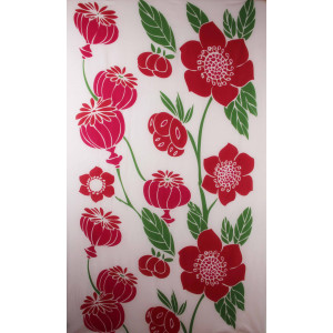 Foulard Coton Bio Poppy Rouge Red