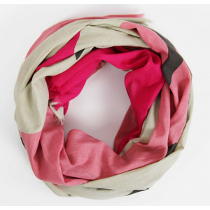 Foulard Coton Bio Sycomore Fuchsia