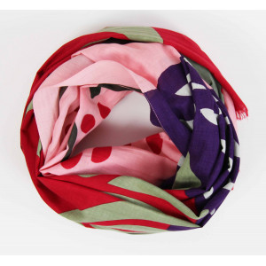 Foulard Coton Bio Cap Breton Rouge Red