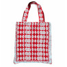 Upcycling Silk Bag Musette Daisy Rouge