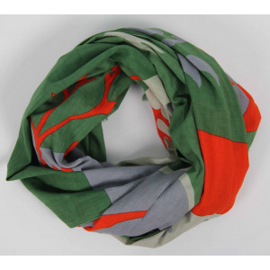 foulard Coton Bio Luna Kaki