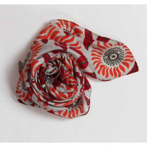 Carre Soie Folly Orange