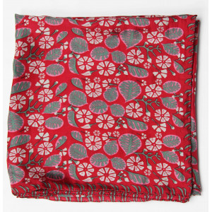 Carre Soie Bahia Full Rouge Red