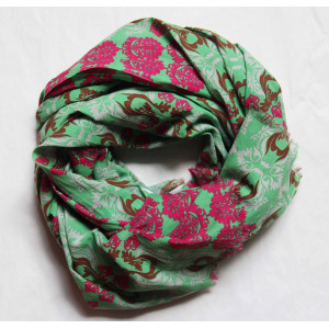 Foulard Coton Bio Baroque Vert