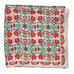 Carré Soie Nina Rouge