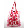 Sac Musette en soie Azur Rouge