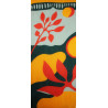 Echarpe Laine Palme Orange
