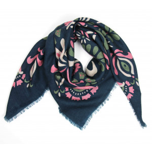 Wool Square Tatiana Marine