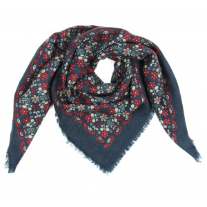 Wool Square Agata Marine