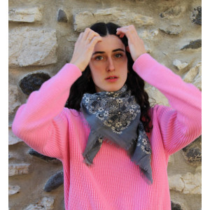 Wool Square Agata Gris Grey