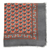 Wool Square Valentine Orange