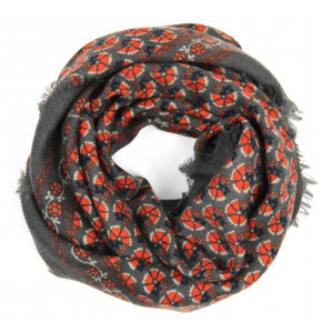 Wool Square Valentine Orange