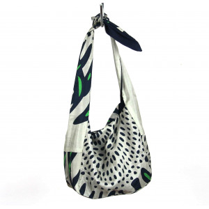 Sac Bobby en Soie Barbizon Marine