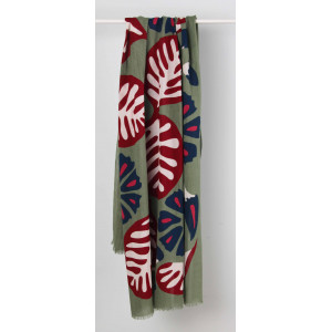 foulard Coton Bio Equateur Kaki