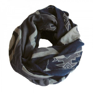 Echarpe XL Ndebele Bleu