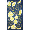 foulard Coton Bio Equateur Marine