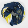 foulard Coton Bio Equateur Marine