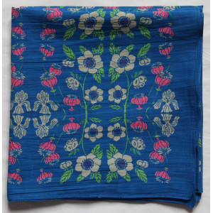 Carré Coton So British Bleu