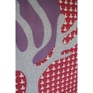 Foulard Coton Bio Baobab Rouge Red