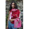 Foulard Coton Bio Onirique Rouge Red