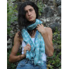 Foulard Coton Bio Baobab Bleu Blue