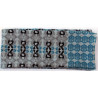 Foulard Coton Bio Baroque Bleu