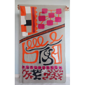 Foulard Coton Bio Combination Fuchsia