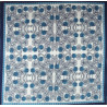 Carré Coton Burma Bleu Blue