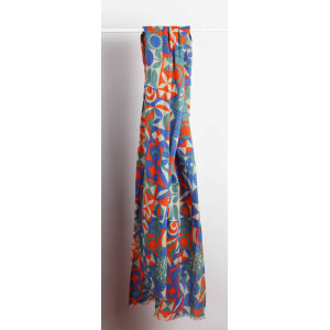 Foulard Coton Bio Bergen Orange