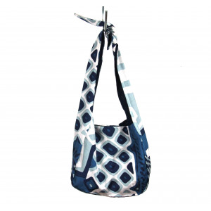 Sac Bobby en Soie Circus Bleu