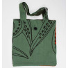 Cabas en coton upcycling Mekong Kaki