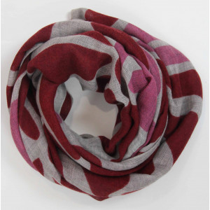 Wool Scarf Gardenia Rouge Red