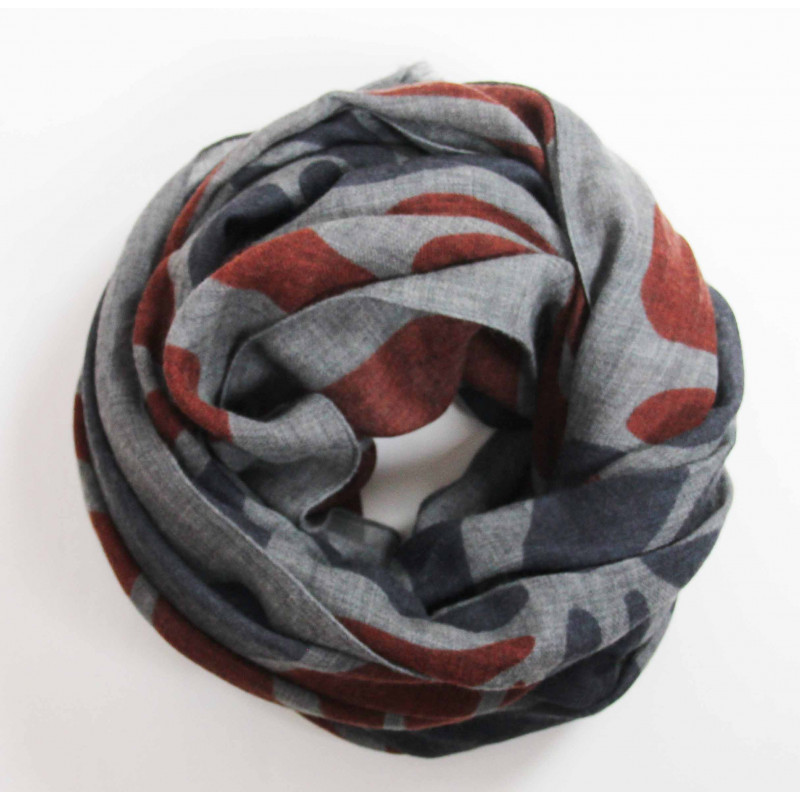 XL Wool Scarf Sulipa Orange