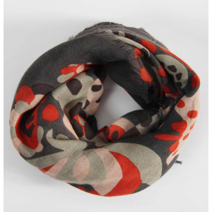 Carré Laine Girandole Marron Brown