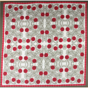 Carré Coton Burma Rouge Red