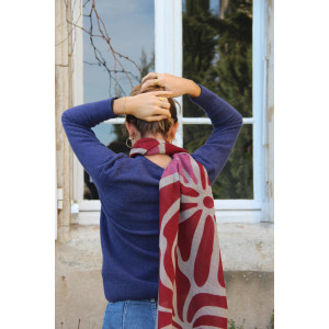 Wool Scarf Gardenia Rouge Red