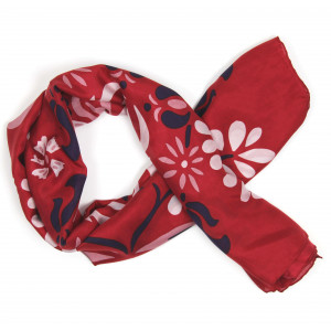 Carré Soie Helena Rouge Red